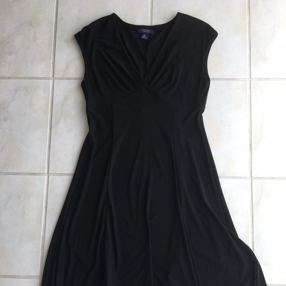 Ladies Black - Chaps Empire Style Dress